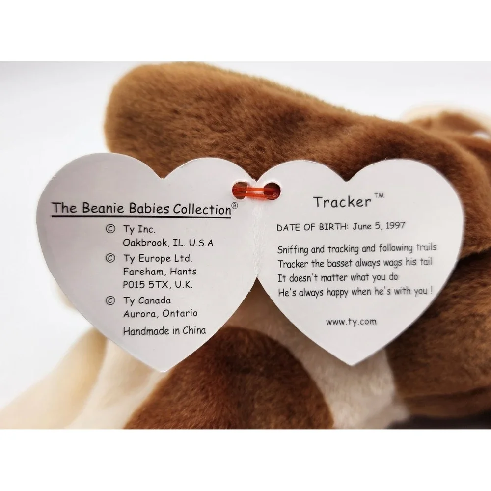 Ty Beanie Baby Tracker the Dog DOB June 5, 1997 SO‎ CUTE